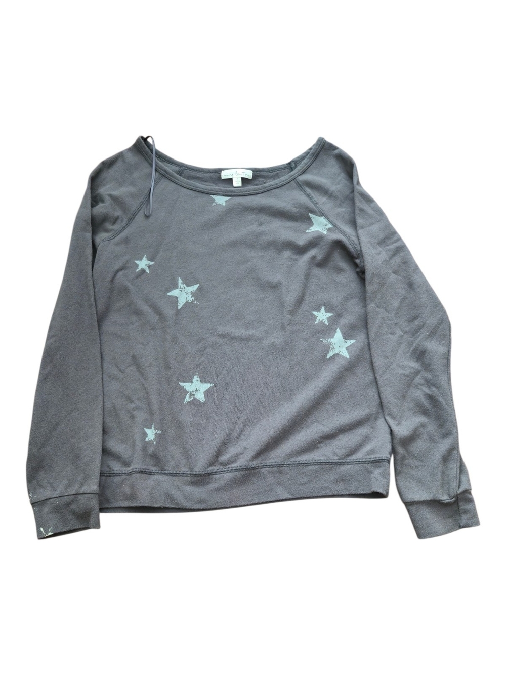 Nine Britton Women’s Gray Star Print Pullover Sweater